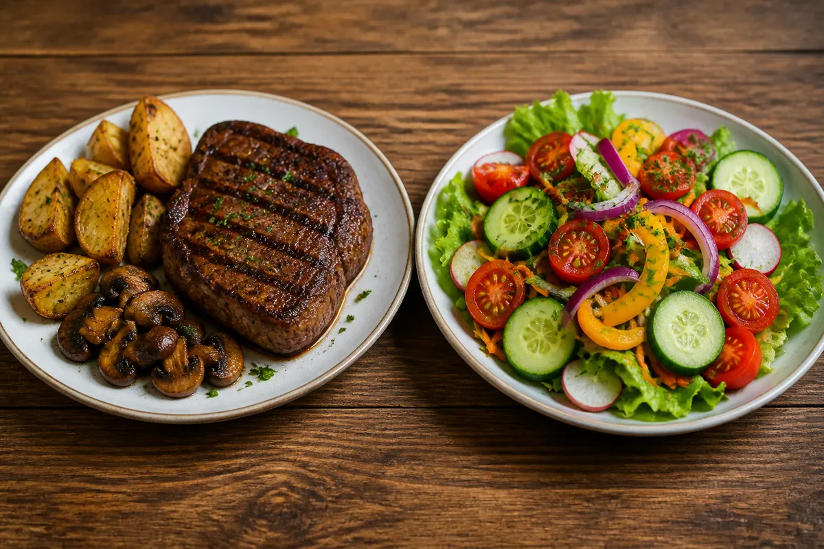 comparatie dieta traditionala versus dieta vegetala vara