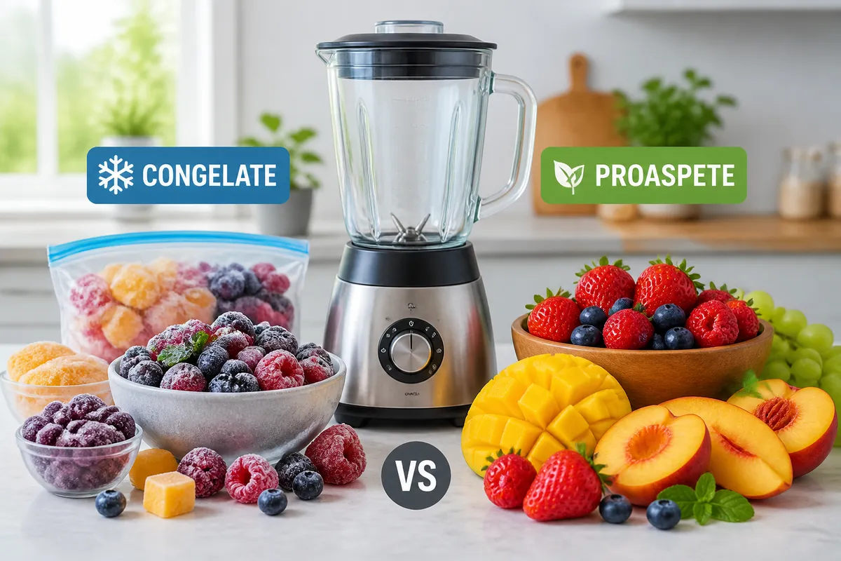 fructe congelate versus proaspete smoothie sănătos
