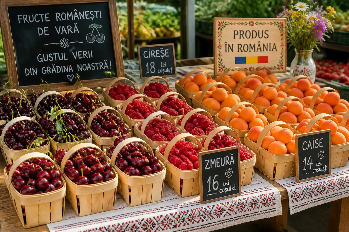 fructe locale de sezon România piață