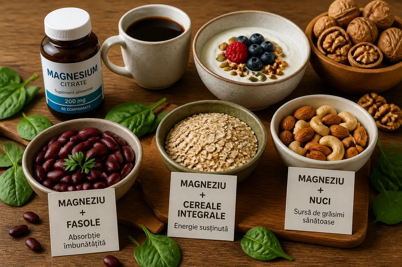 alimente care influențează absorbția magneziului