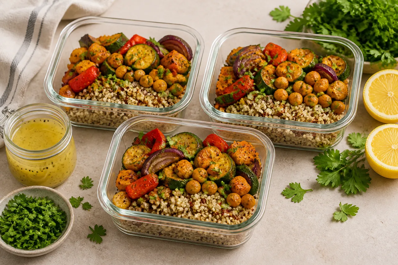 prânz la caserolă cu quinoa și năut