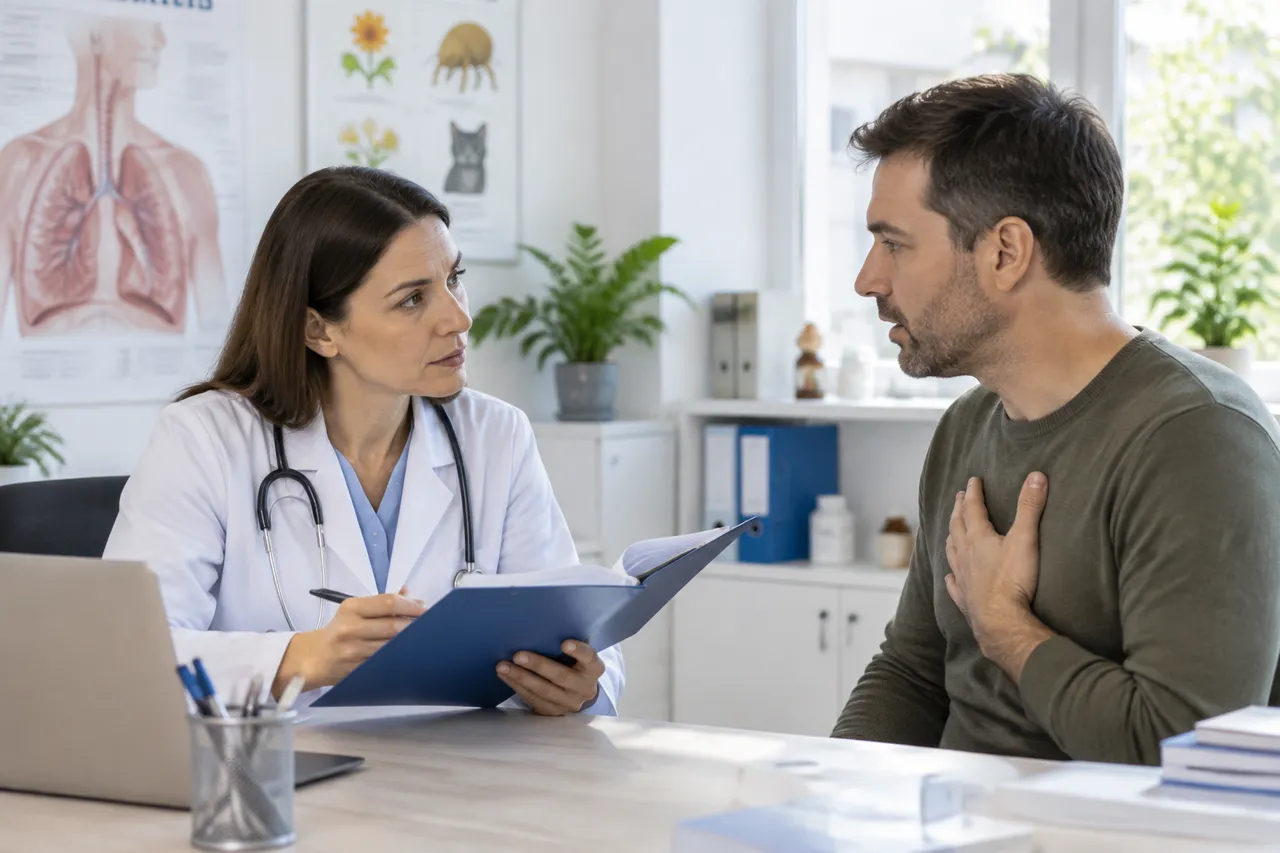 consult medical pentru alergie sau răceală repetată